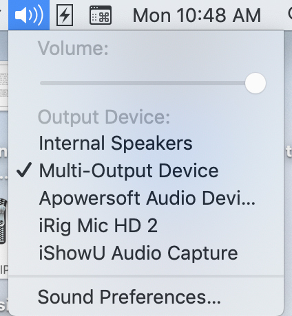 Select Multi-Output Device